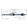 Surtrack Axle Cv Axle Shaft, To-8164 TO-8164